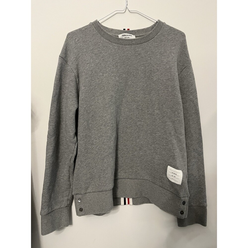 Thom Browne 3-bar Stripe Crewneck Size 4